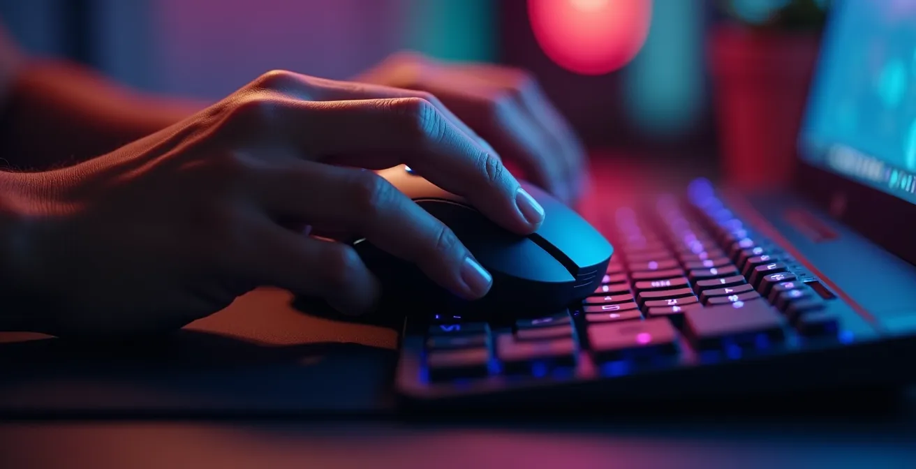 Joueur analysant rapidement une situation tactique avant rotation